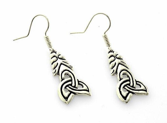 Vikingoorbellen Borrestijl, verzilverd brons