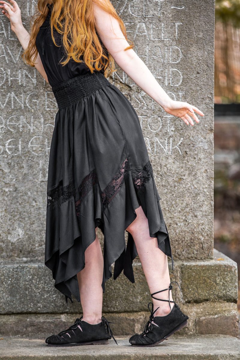 Falda de bruja Selena, negro 