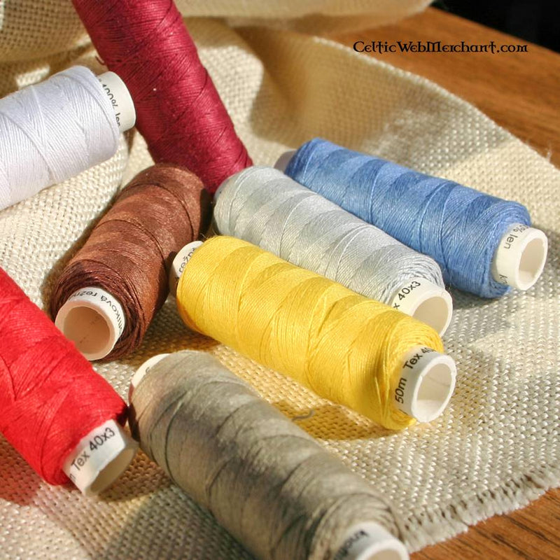 Fil de lin jaune, 50 m 