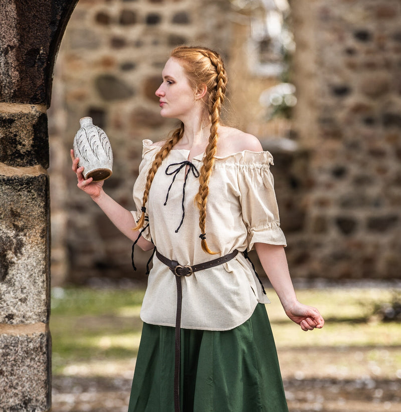 Middelalderskørt Konstanze, grøn