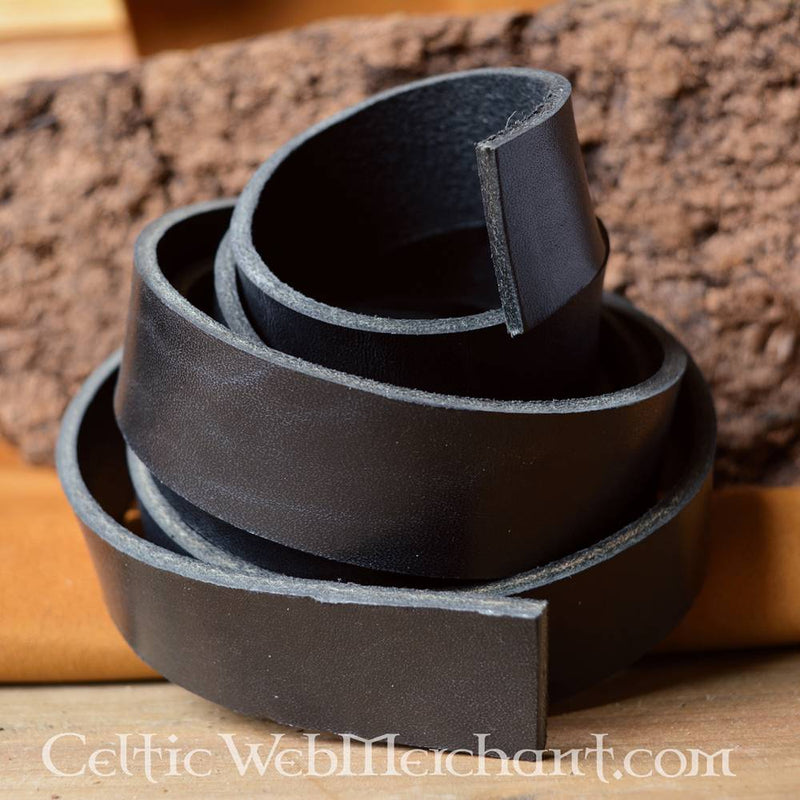 Läder bältesrem 15 mm / 190 cm, brun 