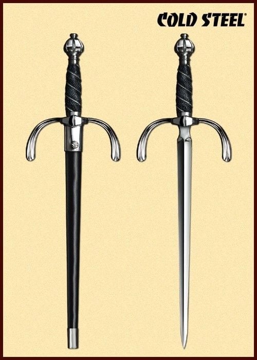 Cold Steel main-gauche, skarp 