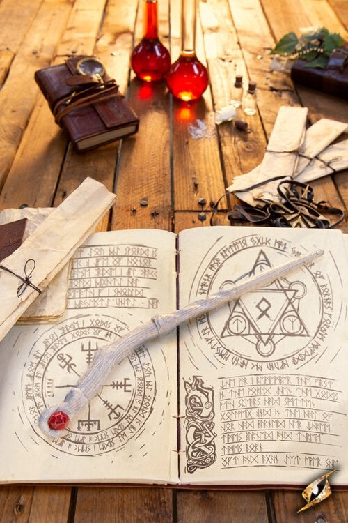 Toverstok druide, wit