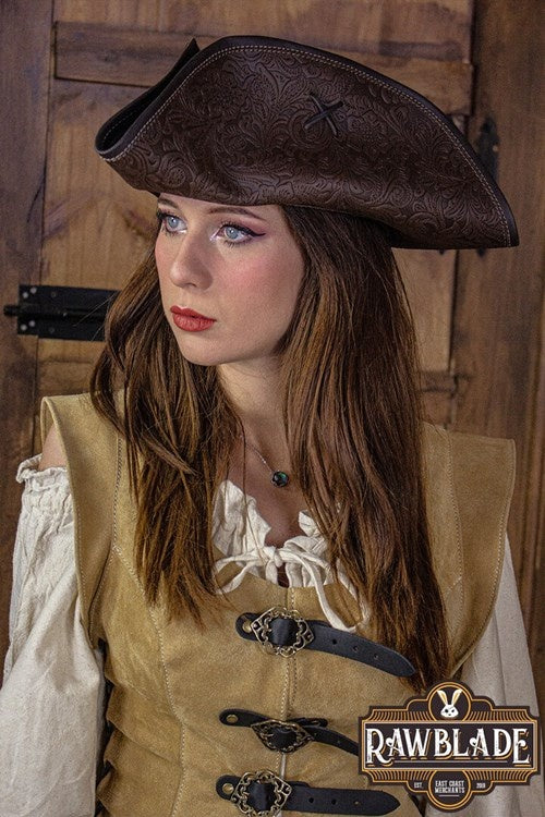 Jack Rackham hoed, deluxe, bruin