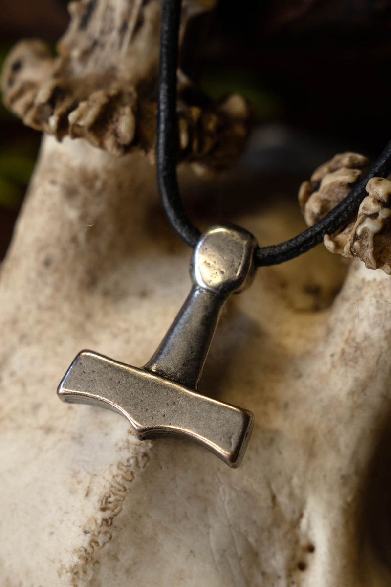 Thor's hammer Sejro, silvered bronze