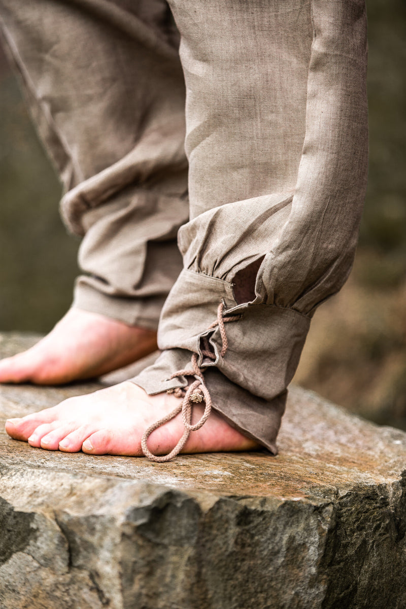 Linnen Vikingbroek Odin, grijs