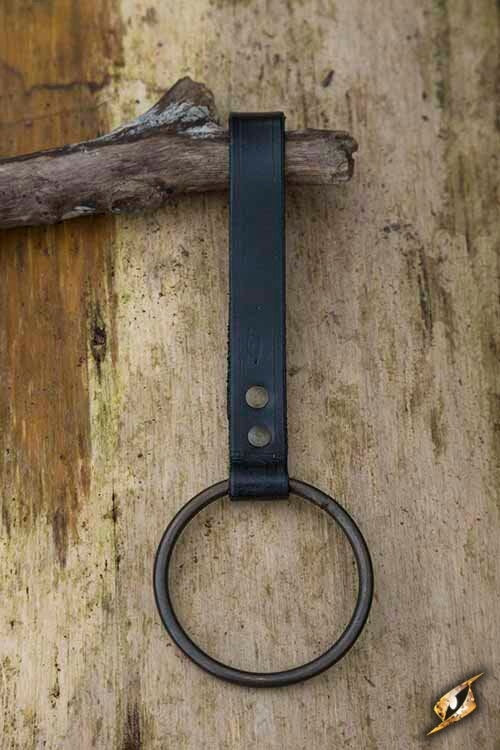 LARP ring holder for belt, black