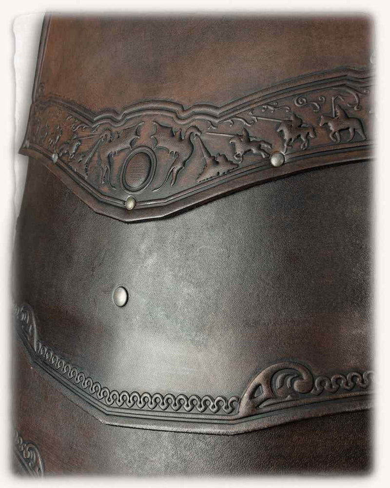 Leren kuras Gawain, bruin