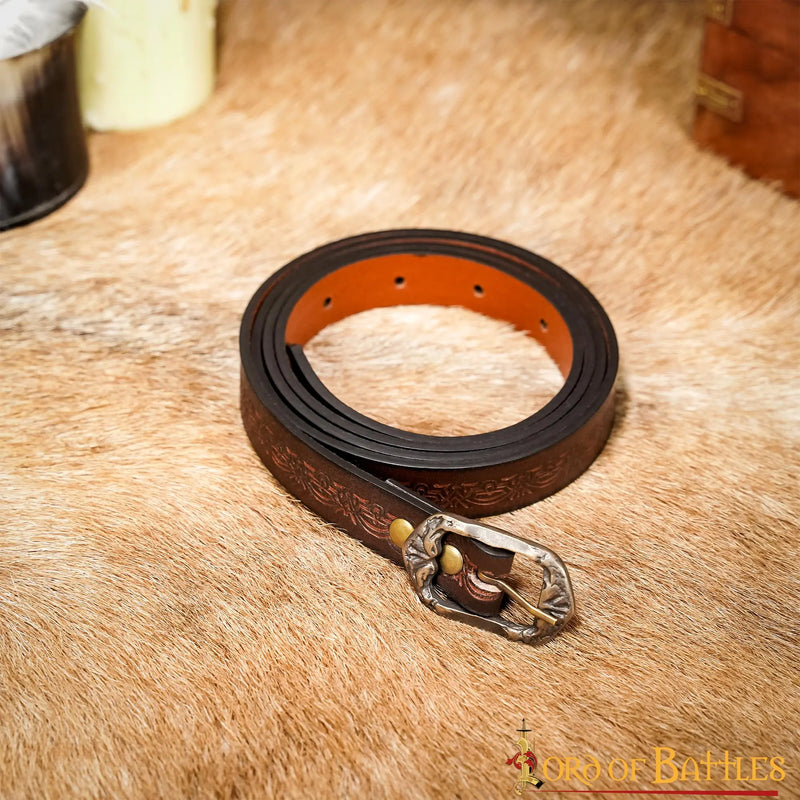 Leren riem Melian, 130 cm, bruin