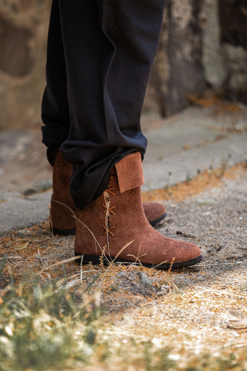 Broek met knopen, zwart