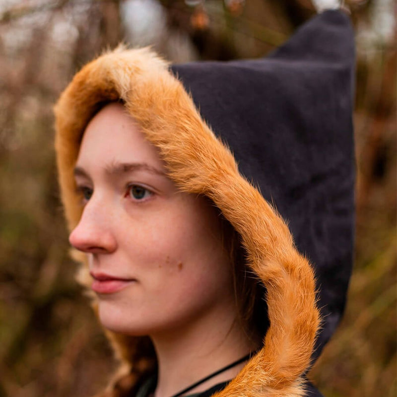 Læder top jetta, sort