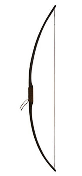 Marksman boog re-enactment / LARP, 50" (127 cm), 25 lbs, zwart