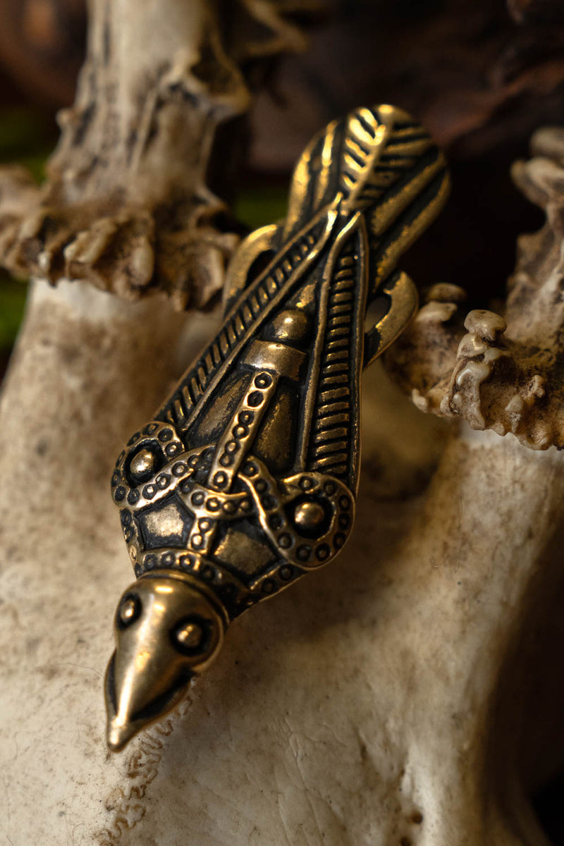 Fibula ptaków Uppåkra, brązowy 