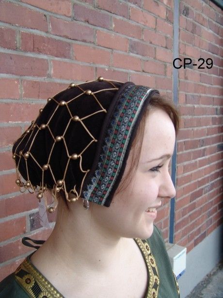 Haarnetje (caul) Beatrice, fluweel, zwart