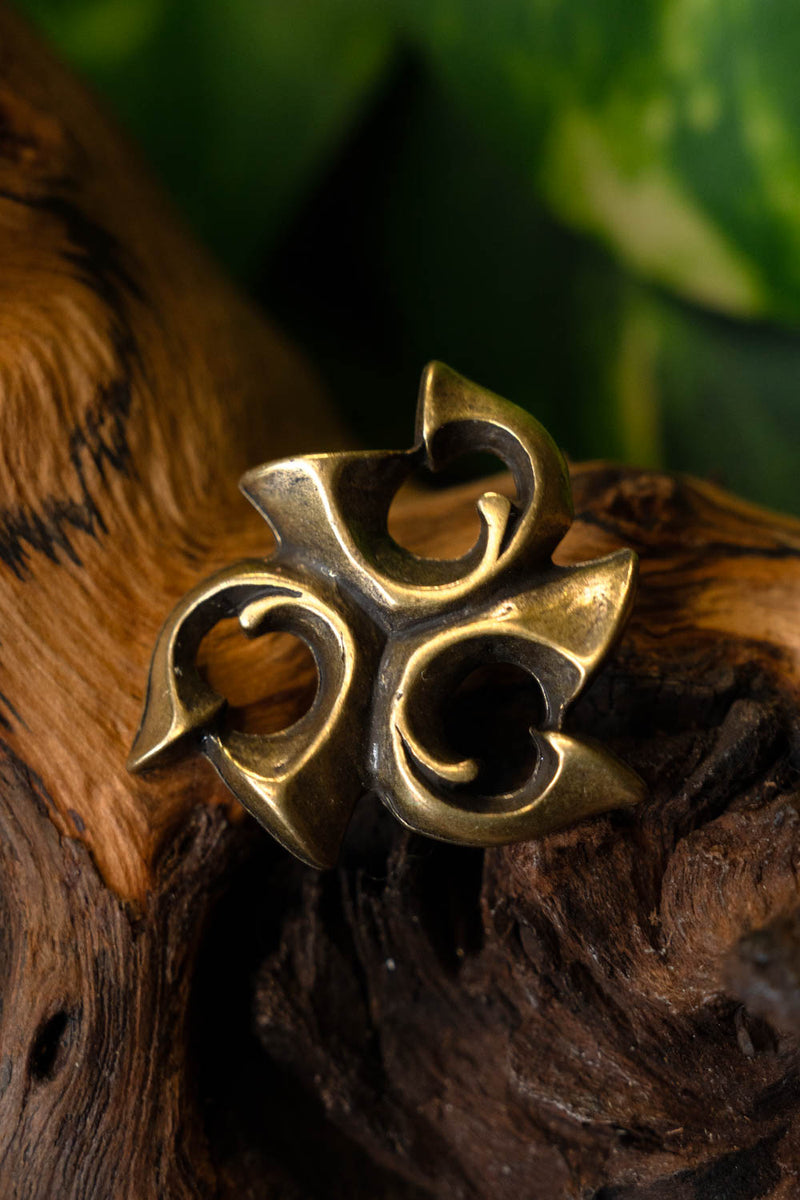 Romeinse trompet riembeslag, verzilverd