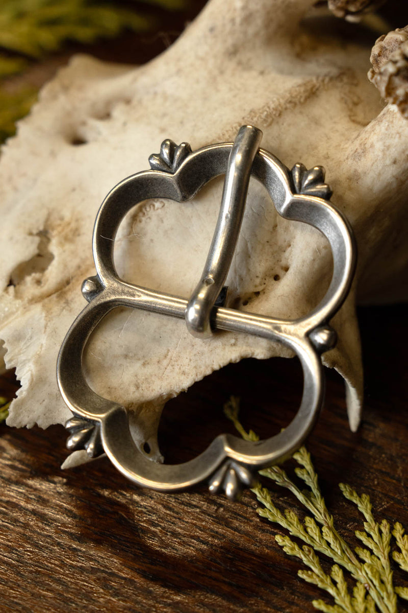 Renaissancegesp 15de-16de eeuw, verzilverd brons