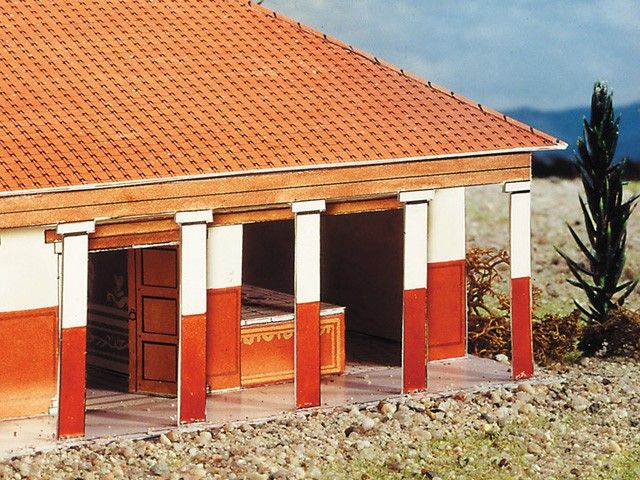 Modello di villa romana 