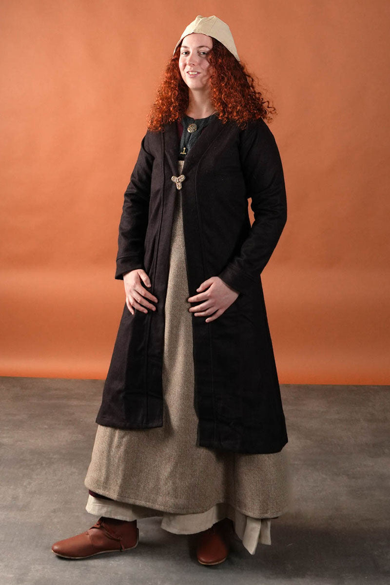 Birkamantel Aslaug, wolmix, bruin