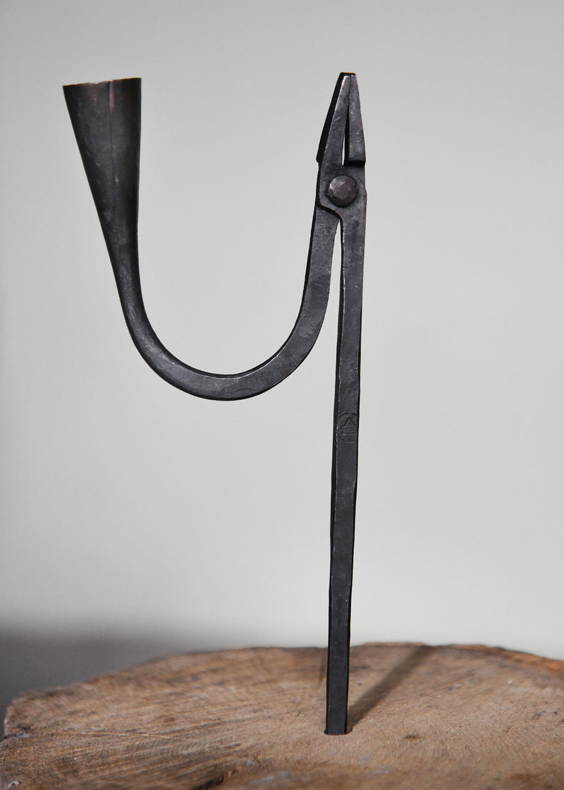 Handgesmede kandelaar