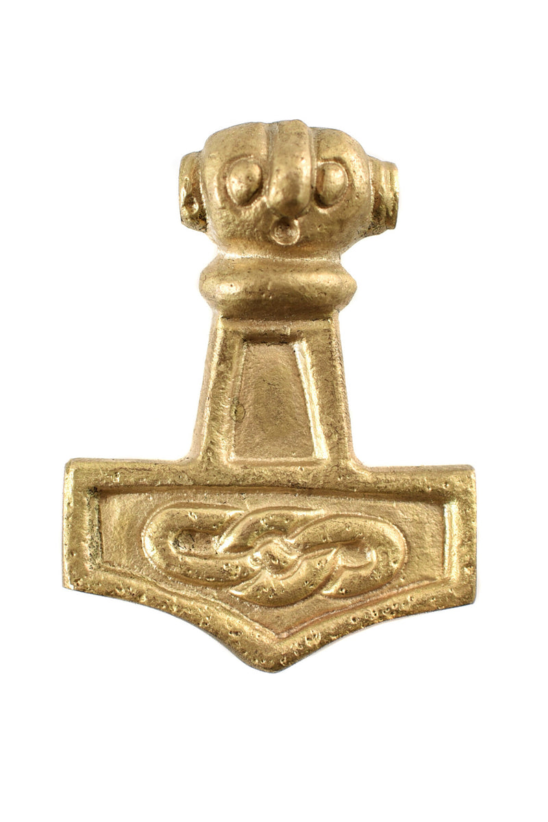 Thorshamer zonder ring, messing