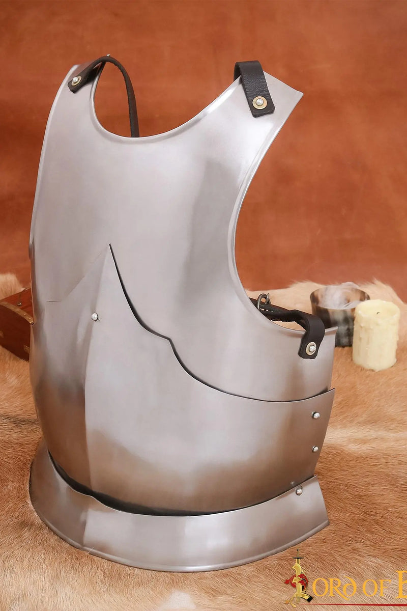 Cuirasse de poitrine du 15ème siècle, noir, 1,6 mm 