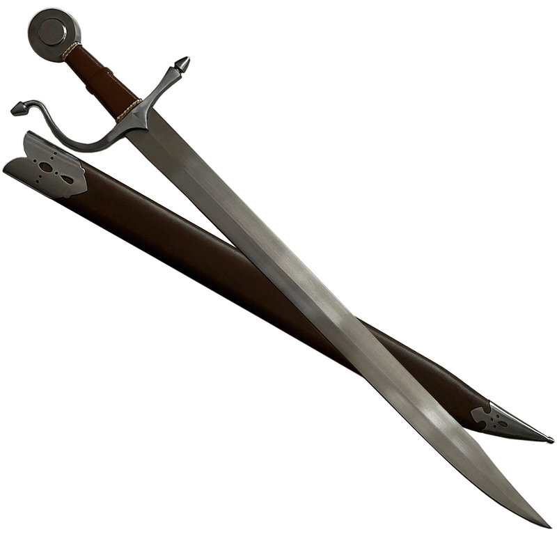 Middeleeuwse falchion St Michael, scherp