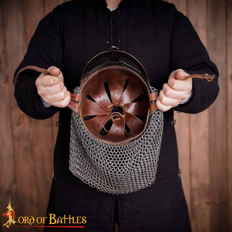 Gjermundbu helm, antieke afwerking, 2 mm (battle-ready)