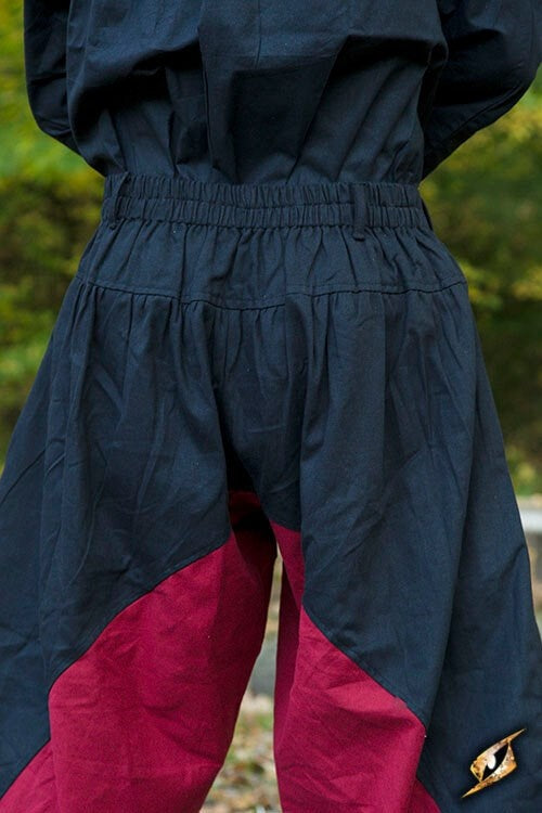 Renaissancebroek Raphael, rød-sort