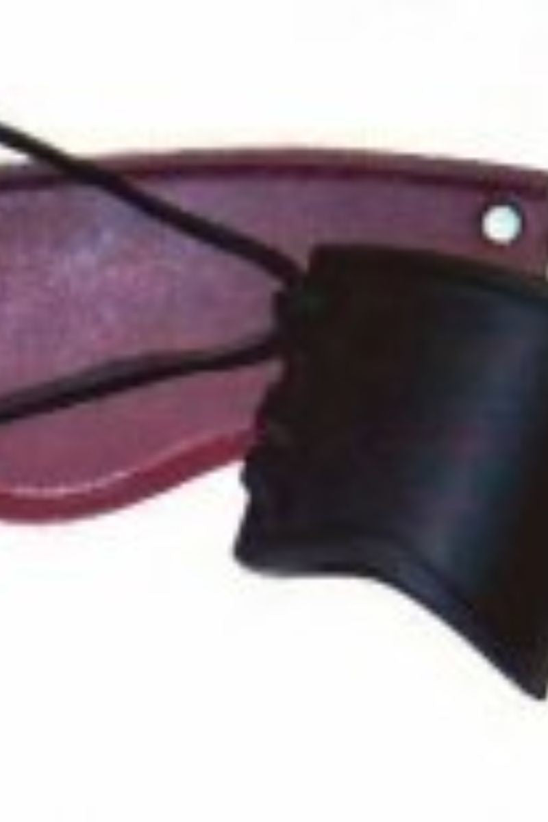 Leren armband zwart, kort, S