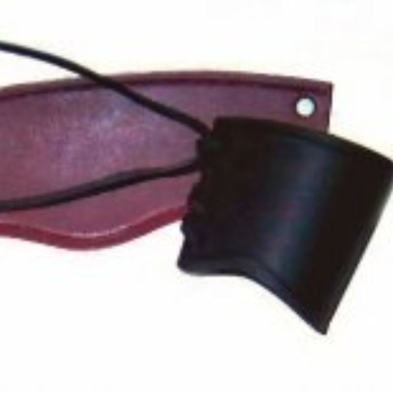 Leren armband zwart, kort, S