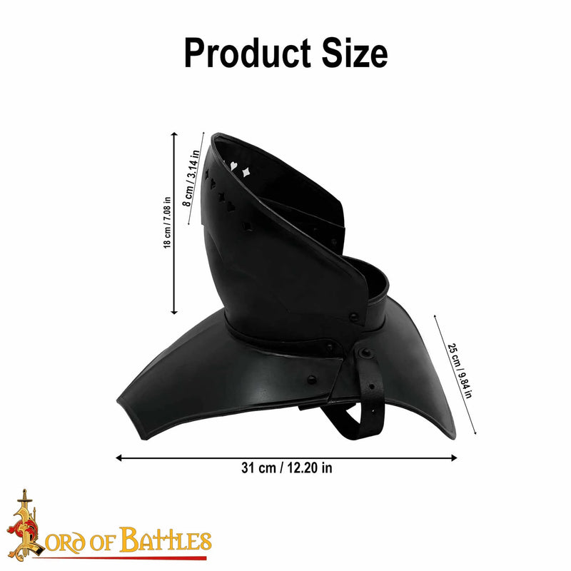 15e eeuwse bevor, gebronsd, 1.6 mm