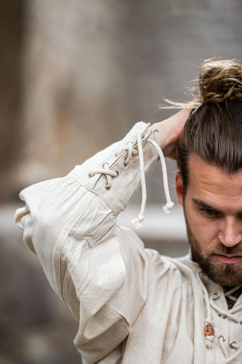 Middeleeuws hemd Bernard, crème