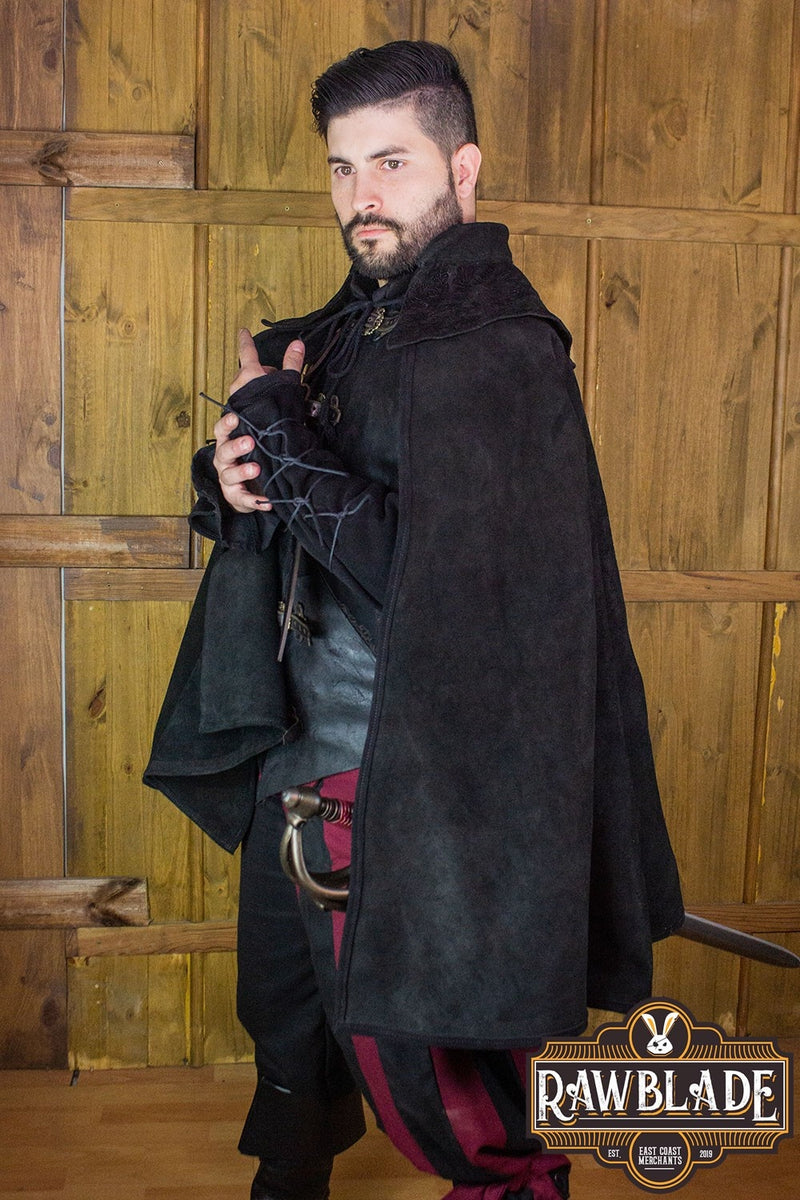 Agrippa mantel- Zwart