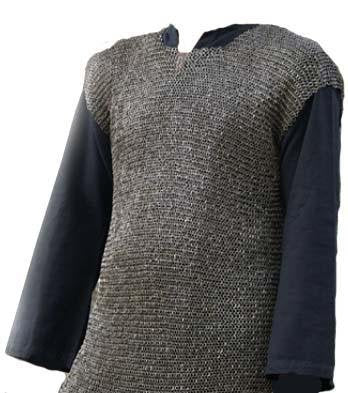 Hauberk Migration period, round rings riveted, 6 mm