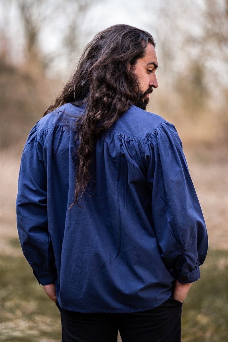 Camicia medievale, blu 