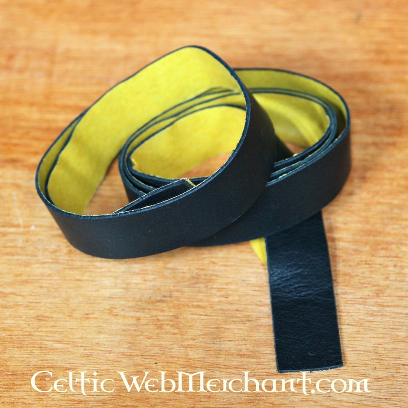 Striscia adesiva in pelle per impugnature di archi e aste di lance 