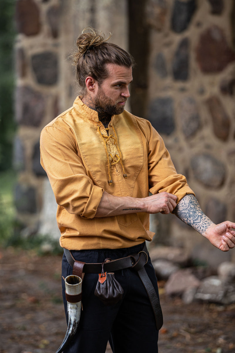 Handgeweven shirt, honing