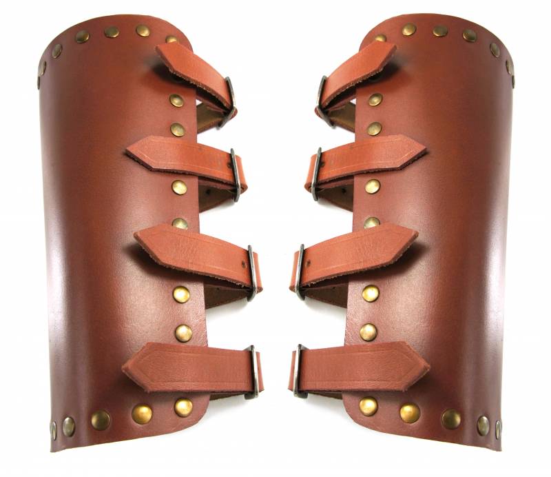 Marius läderarmskenor, armskenor, brun 