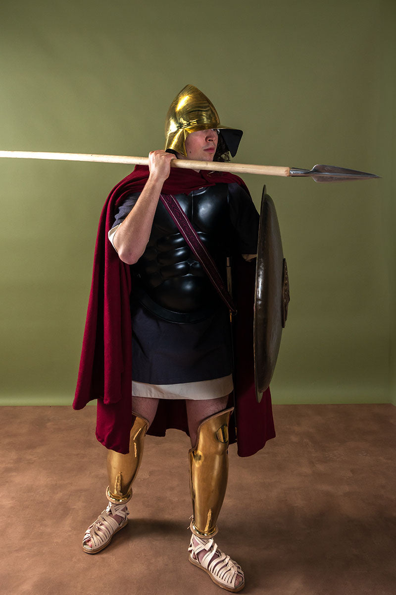 Griekse Boeotische helm, messing, 1-1.2 mm