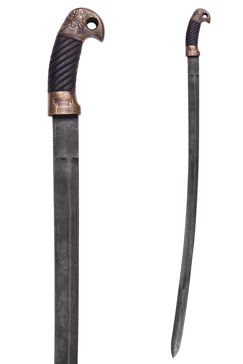 Ryska Shashka med bajonett, antik finish, halvvass 