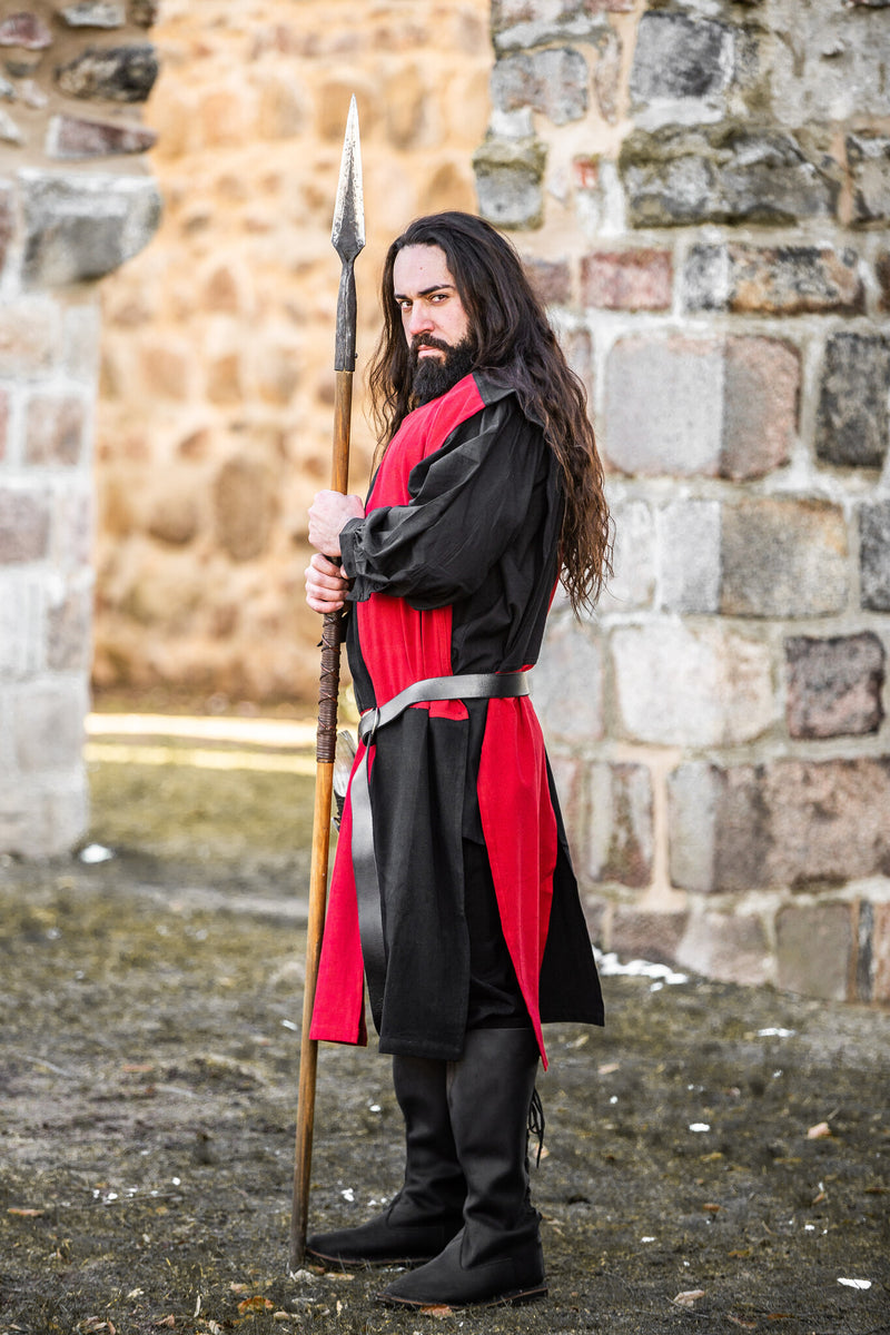 Overkleed, geruit, zwart-rood