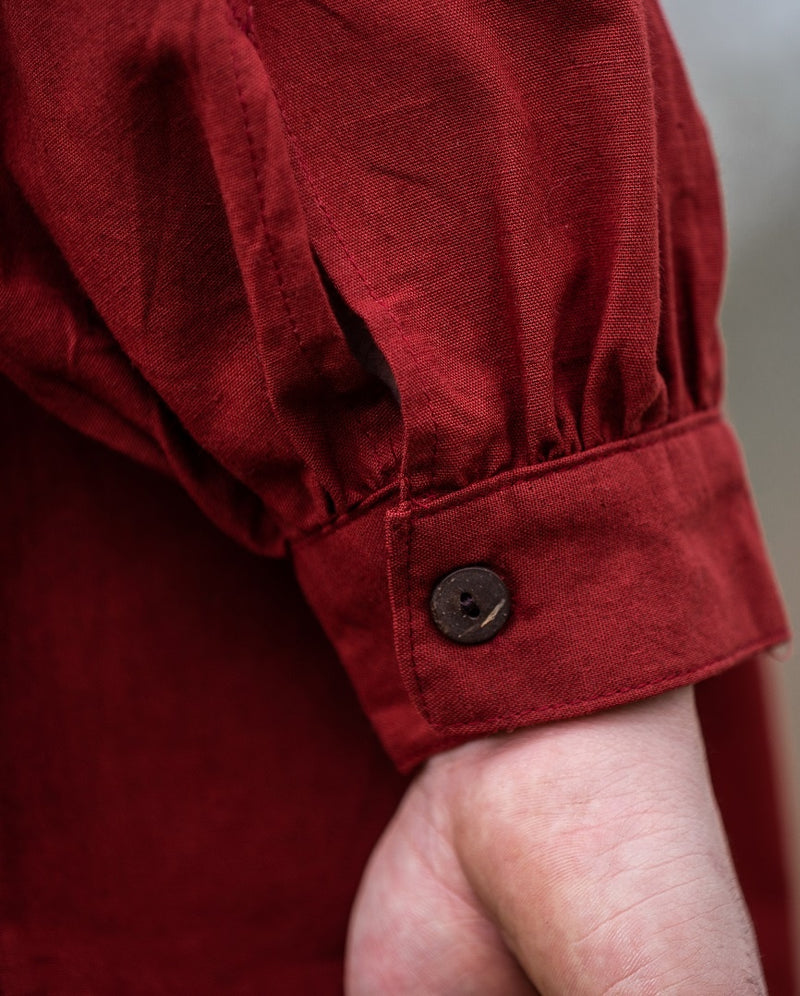 Średniowieczna koszula, czerwona