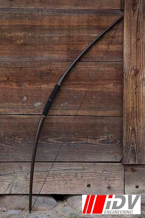 LARP boog 26 lbs, bruin-goud