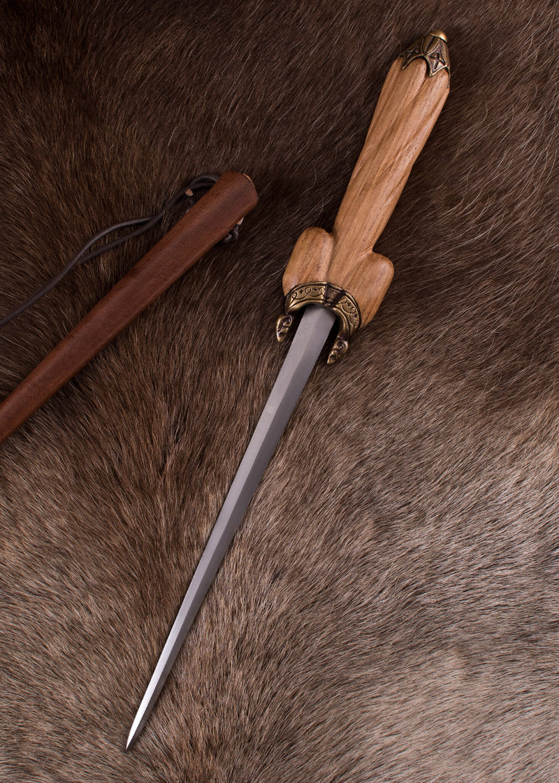 Daga testicular siglo XVI, semi-afilado 