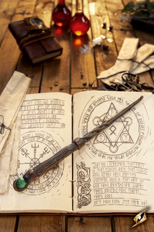 Toverstok druide, bruin