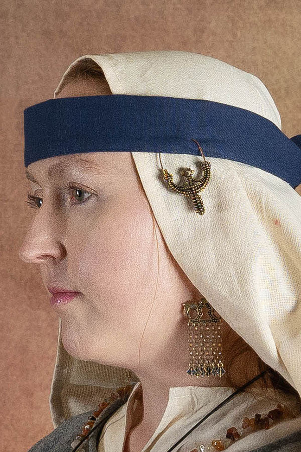 Slavic earrings Zawada Lanckoro?ska, bronze