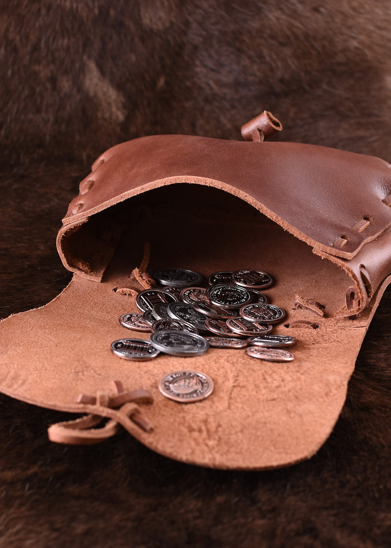 Marrón bolsa, 18 x 14 x 6 cm 