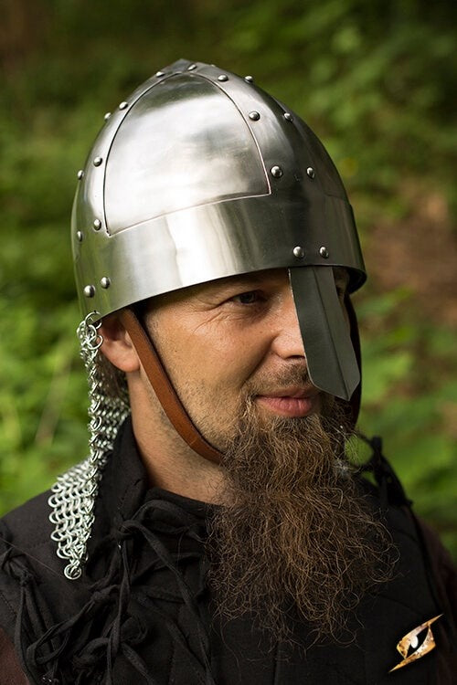 Viking spangenhelm met maliën, 1-1.2 mm