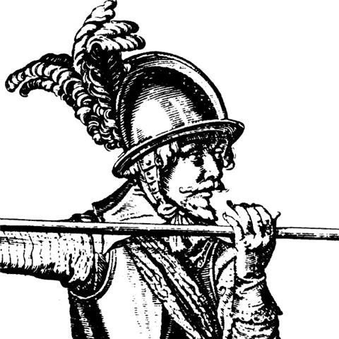 casque de piquier du 17e siècle, 1,6 mm 