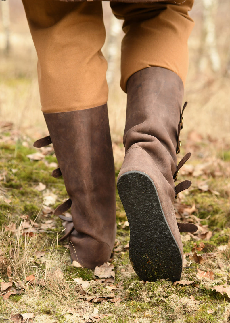 Laarzen met gespen, bruin